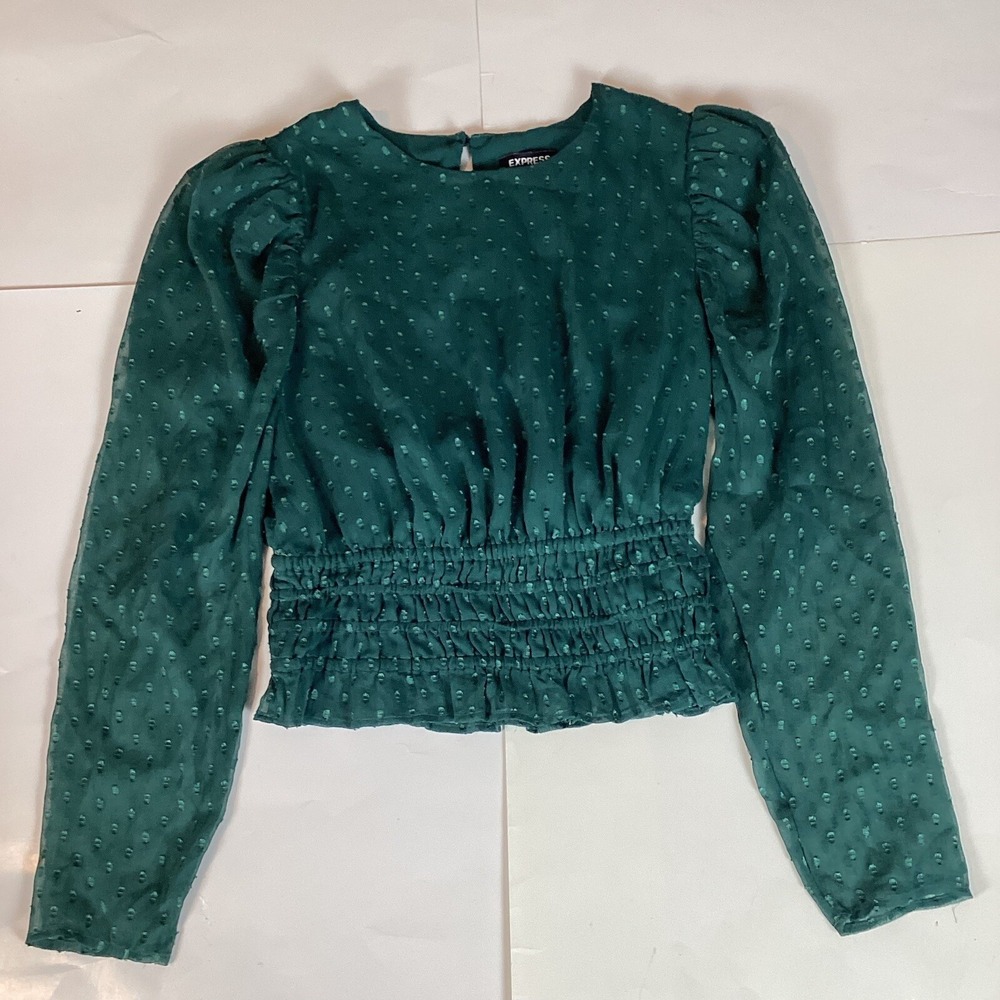 Express Womens Blouse Shirt Top Size S Small Long Sleeve Soft Casual Comfort